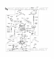 CARBURETOR voor Kawasaki VN1500 CLASSIC 1998