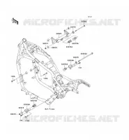 FRAME PARTS (COUVERTURE) voor Kawasaki VN1500 CLASSIC 1998