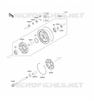 REAR HUB voor Kawasaki VN1500 CLASSIC 1998