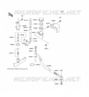 REAR MASTER CYLINDER voor Kawasaki VN1500 CLASSIC 1998
