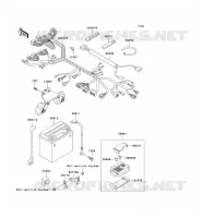 CHASSIS ELECTRICAL EQUIPMENT voor Kawasaki VN1500 CLASSIC 1998