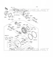 DRIVE SHAFT   FINAL GEAR voor Kawasaki VN1500 CLASSIC 1998