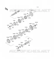 TRANSMISSION voor Kawasaki VN1500 CLASSIC 1998