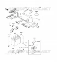 CHASSIS ELECTRICAL EQUIPMENT voor Kawasaki VN1500 CLASSIC 1998