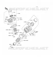 CYLINDER   PISTON  voor Kawasaki VN1500 CLASSIC 1998