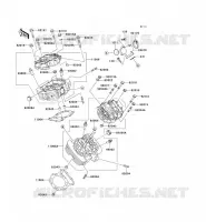 CYLINDER HEAD voor Kawasaki VN1500 CLASSIC 1998