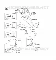 FUEL TANK voor Kawasaki VN1500 CLASSIC 1998