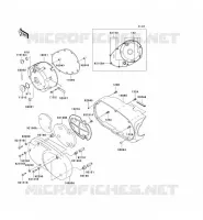 LEFT ENGINE COVER voor Kawasaki VN1500 CLASSIC 1998