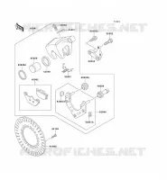 REAR BRAKE voor Kawasaki VN1500 CLASSIC 1998