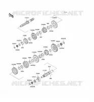 TRANSMISSION voor Kawasaki VN1500 CLASSIC 1998
