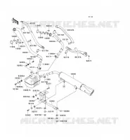 EXHAUST voor Kawasaki VN1500 DRIFTER 1999