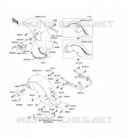 FENDER voor Kawasaki VN1500 DRIFTER 1999