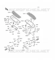 FOOTREST voor Kawasaki VN1500 DRIFTER 1999