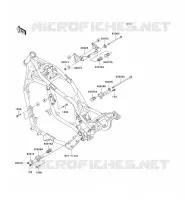 FRAME PARTS (COUVERTURE) voor Kawasaki VN1500 DRIFTER 1999
