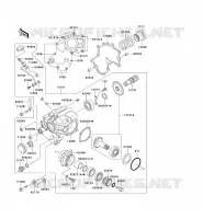 FRONT GEAR voor Kawasaki VN1500 DRIFTER 1999