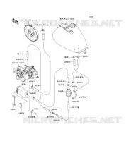 FUEL EVAPORATION SYSTEM voor Kawasaki VN1500 DRIFTER 1999