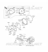 LEFT ENGINE COVER voor Kawasaki VN1500 DRIFTER 1999