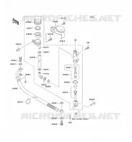 REAR MASTER CYLINDER voor Kawasaki VN1500 DRIFTER 1999