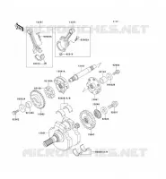CRANKSHAFT voor Kawasaki VN1500 DRIFTER 1999
