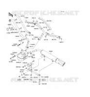 EXHAUST voor Kawasaki VN1500 DRIFTER 1999