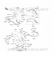 FENDER voor Kawasaki VN1500 DRIFTER 1999