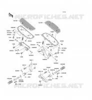 FOOTREST voor Kawasaki VN1500 DRIFTER 1999