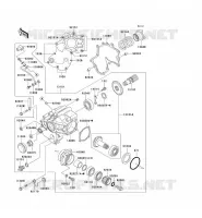 FRONT GEAR voor Kawasaki VN1500 DRIFTER 1999