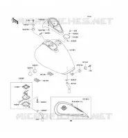 FUEL TANK voor Kawasaki VN1500 DRIFTER 1999