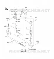 REAR MASTER CYLINDER voor Kawasaki VN1500 DRIFTER 1999