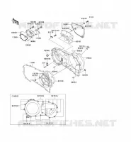 RIGHT ENGINE COVER(S) voor Kawasaki VN1500 DRIFTER 1999