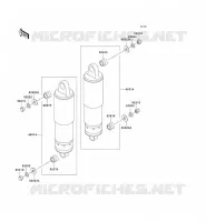 SUSPENSION   SHOCK ABSORBER voor Kawasaki VN1500 DRIFTER 1999