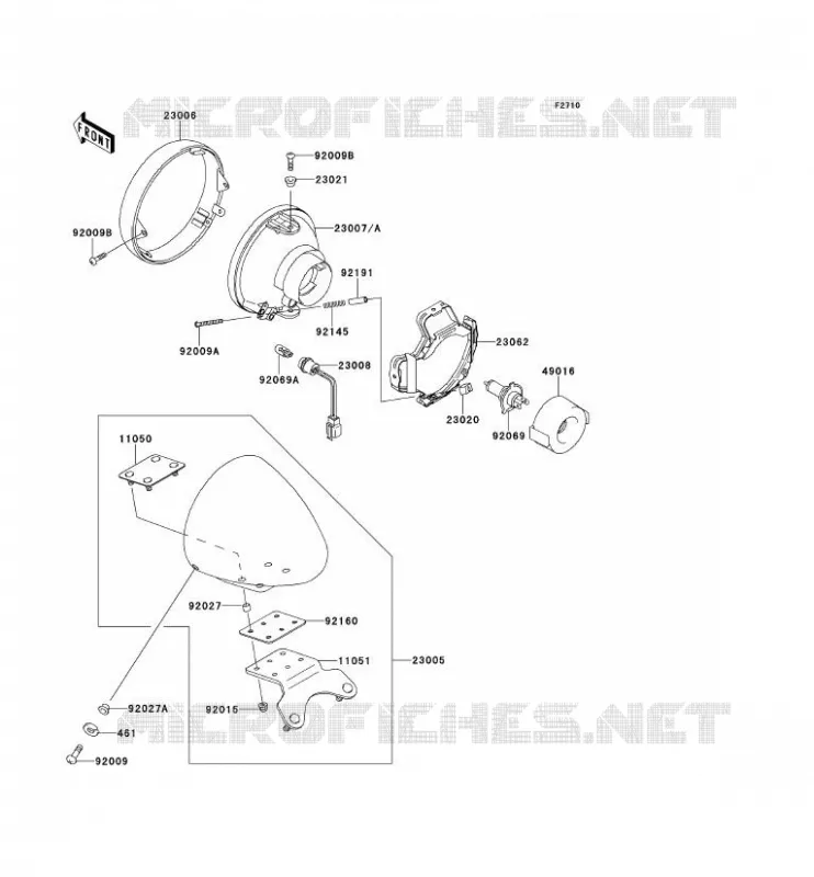 LENS(S) Kawasaki MOTOS 1500 2000 VN1500 DRIFTER  VN1500-J2