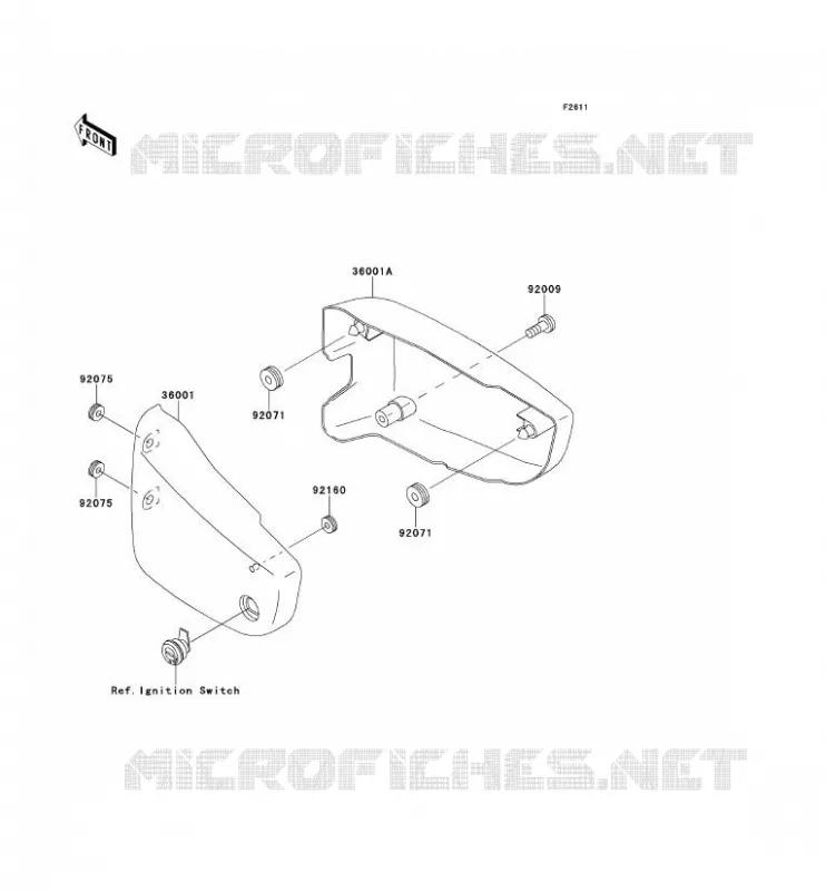 SIDE COWLING Kawasaki MOTOS 1500 2000 VN1500 DRIFTER  VN1500-J2