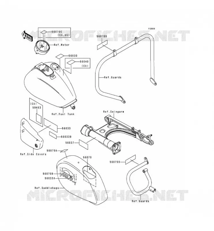 LABELS Kawasaki MOTOS 1500 2000 VN1500 CLASSIC TOURER FI  VN1500-L1