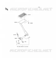 BRAKE PEDAL   TORK LINK voor Kawasaki VN1500 CLASSIC TOURER FI 2003