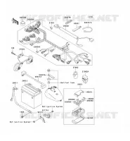 CHASSIS ELECTRICAL EQUIPMENT voor Kawasaki VN1500 CLASSIC TOURER FI 2003