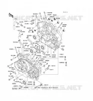 CRANKCASE(S) voor Kawasaki VN1500 CLASSIC TOURER FI 2003