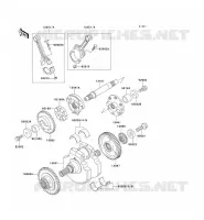CRANKSHAFT voor Kawasaki VN1500 CLASSIC TOURER FI 2003