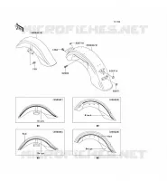 FENDER voor Kawasaki VN1500 CLASSIC TOURER FI 2003