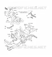 FRAME PARTS (COUVERTURE) voor Kawasaki VN1500 CLASSIC TOURER FI 2003