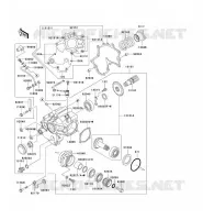 FRONT GEAR voor Kawasaki VN1500 CLASSIC TOURER FI 2003