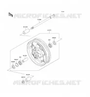FRONT WHEEL voor Kawasaki VN1500 CLASSIC TOURER FI 2003