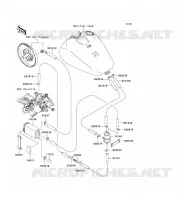 FUEL EVAPORATION SYSTEM(CA) voor Kawasaki VN1500 CLASSIC TOURER FI 2003