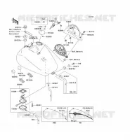 FUEL TANK voor Kawasaki VN1500 CLASSIC TOURER FI 2003