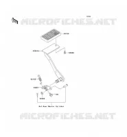 BRAKE PEDAL voor Kawasaki VN1500 CLASSIC TOURER FI 2003