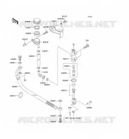 REAR MASTER CYLINDER voor Kawasaki VN1500 CLASSIC TOURER FI 2003