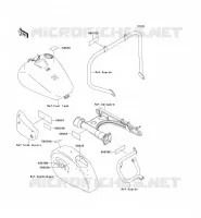 LABELS(CN) voor Kawasaki VN1500 CLASSIC TOURER FI 2004