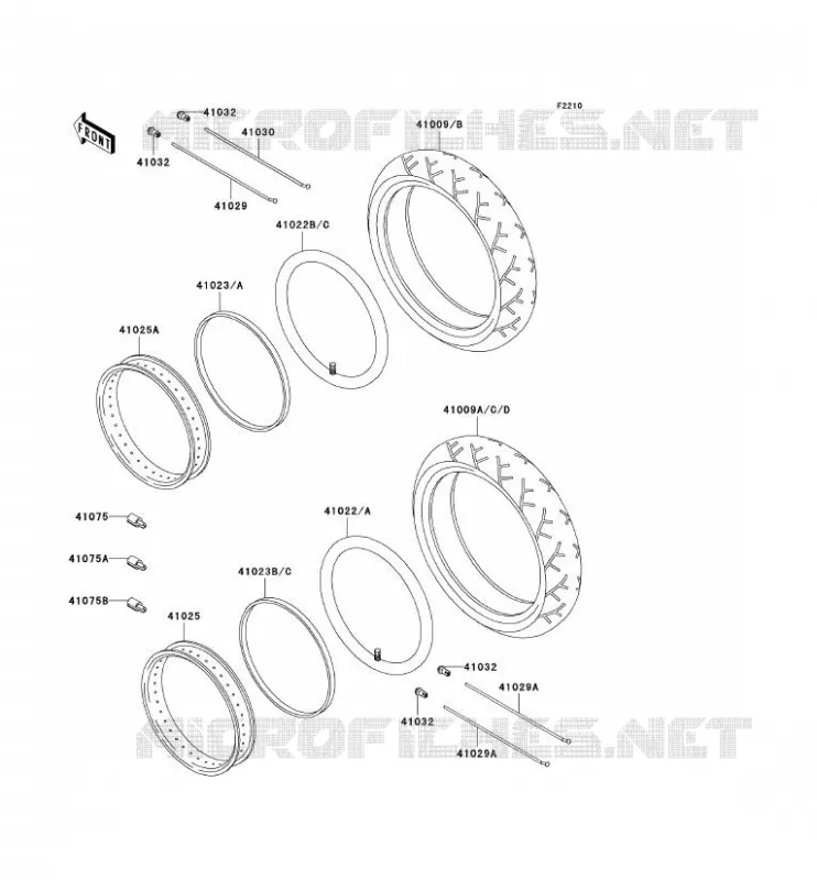 TIRES Kawasaki MOTOS 1500 2002 VN1500 CLASSIC FI  VN1500-N3