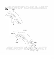 FENDER voor Kawasaki VN1500 CLASSIC 2005