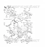 FRAME PARTS (COUVERTURE) voor Kawasaki VN1500 CLASSIC 2005
